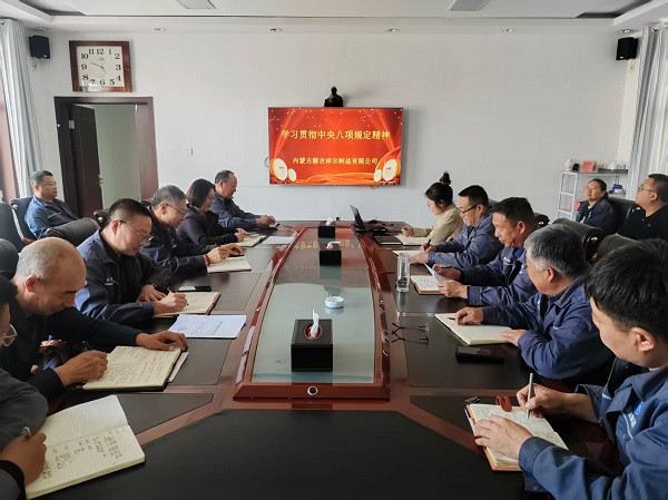 額鹽公司各黨支部分別召開黨員大會部署深入貫徹中央八項規定精神學習教育